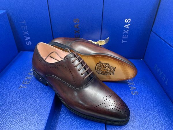 Brown Male Laced Corporate Shoe