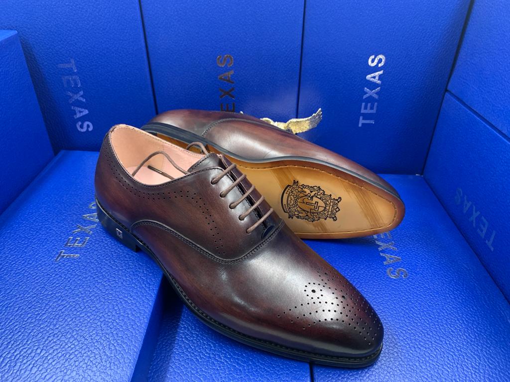 Brown Male Laced Corporate Shoe