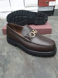 COFFEE BROWN ROUGH-PATTERED BIG-SOLE (Available sizes for this Color: (40, 41, 42, 43, 44, 45, and 46)